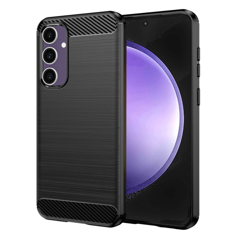 Cover til Samsung Galaxy S23 FE S711, Techsuit, Carbon, Sort