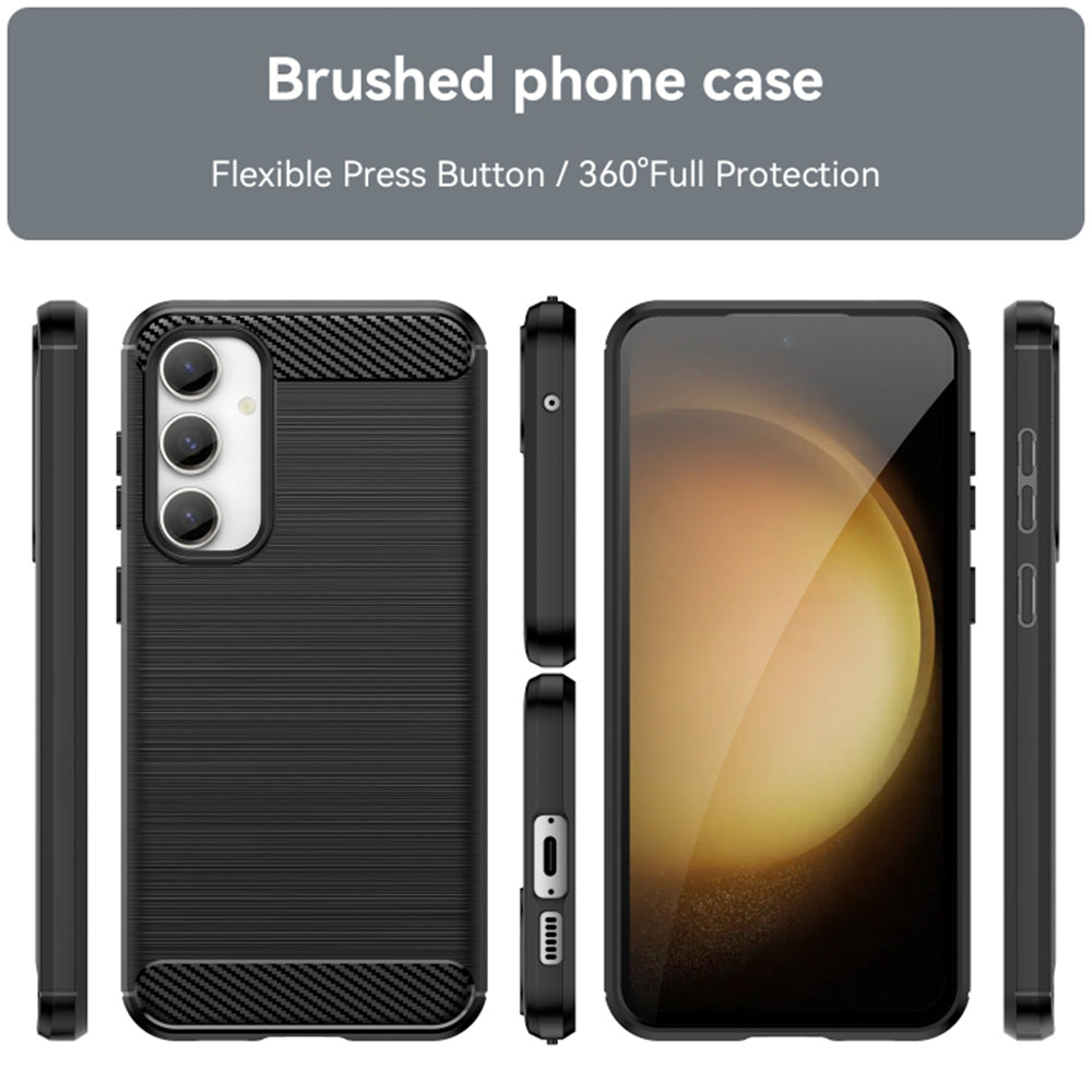Cover til Samsung Galaxy S23 FE S711, Techsuit, Carbon, Sort