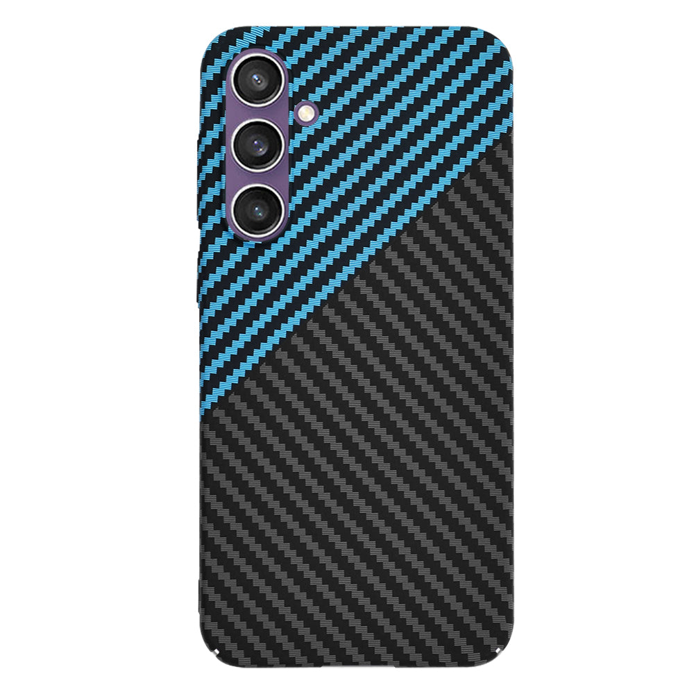Cover til Samsung Galaxy S23 FE S711, Techsuit, Carbonite FiberShell, Sort Blå