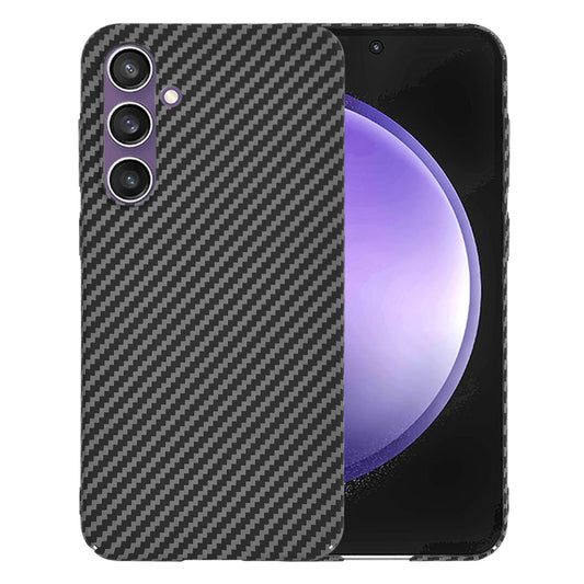 Cover til Samsung Galaxy S23 FE S711, Techsuit, Carbonite FiberShell, Sort