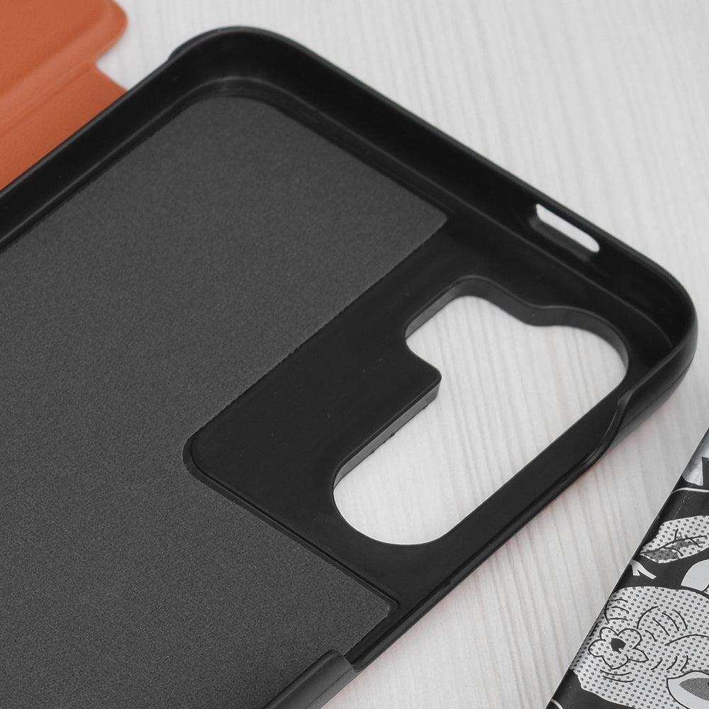 Etui til Samsung Galaxy S23 FE S711, Techsuit, eFold, Orange