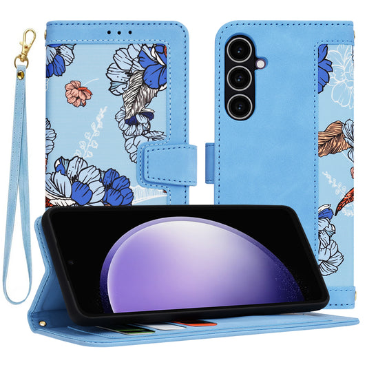 Cover til Samsung Galaxy S23 FE S711, Techsuit, FlipCraft, Blå