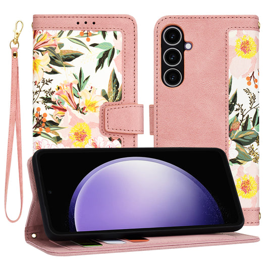 Cover til Samsung Galaxy S23 FE S711, Techsuit, FlipCraft, Pink