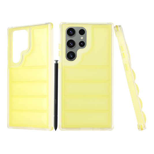 Cover til Samsung Galaxy S23 FE S711, Techsuit, Wave Shield, Gul