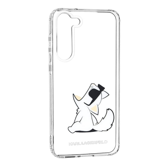 Etui til Samsung Galaxy S23+ S916, Karl Lagerfeld, Choupette Eat, Gennemsigtig