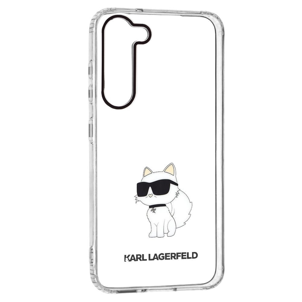 Etui til Samsung Galaxy S23+ S916, Karl Lagerfeld, Ikonik Choupette, Gennemsigtig