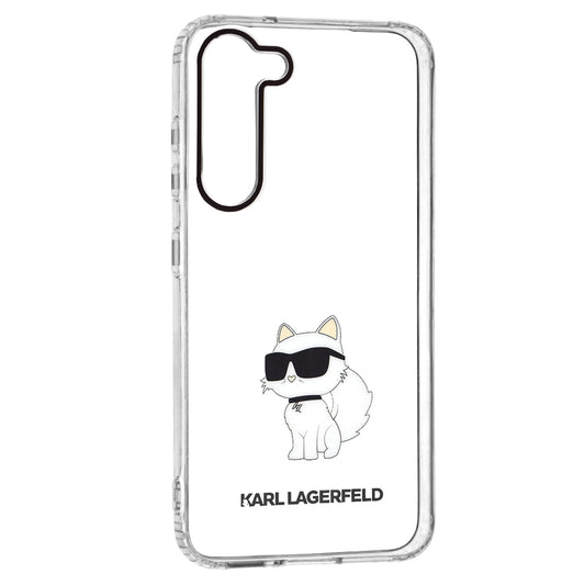 Etui til Samsung Galaxy S23+ S916, Karl Lagerfeld, Ikonik Choupette, Gennemsigtig
