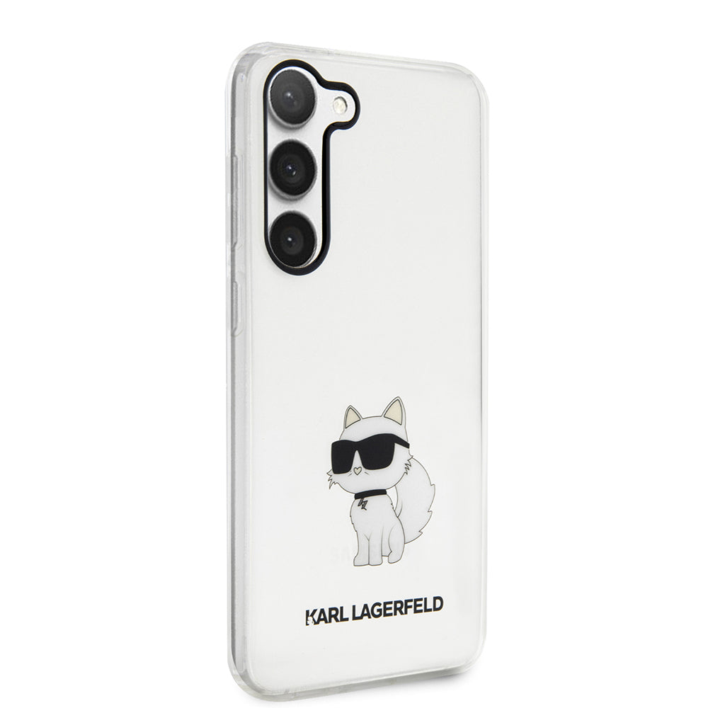 Etui til Samsung Galaxy S23+ S916, Karl Lagerfeld, Ikonik Choupette, Gennemsigtig