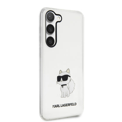 Etui til Samsung Galaxy S23+ S916, Karl Lagerfeld, Ikonik Choupette, Gennemsigtig