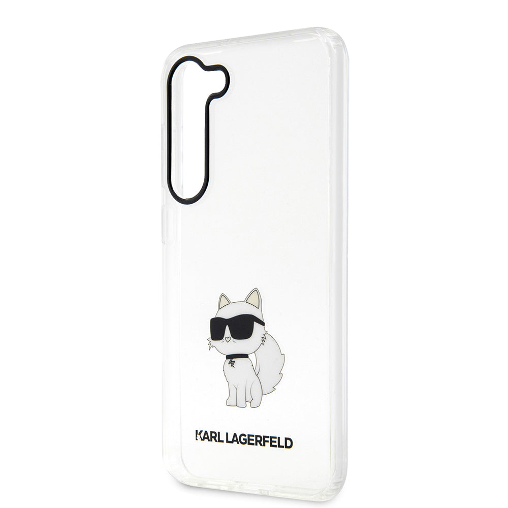 Etui til Samsung Galaxy S23+ S916, Karl Lagerfeld, Ikonik Choupette, Gennemsigtig