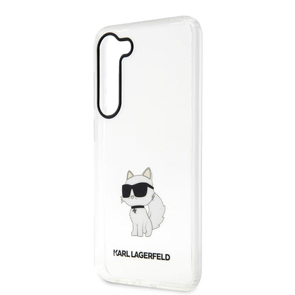 Etui til Samsung Galaxy S23+ S916, Karl Lagerfeld, Ikonik Choupette, Gennemsigtig