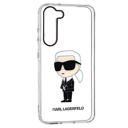 Etui til Samsung Galaxy S23+ S916, Karl Lagerfeld, Ikonik Karl, Gennemsigtig