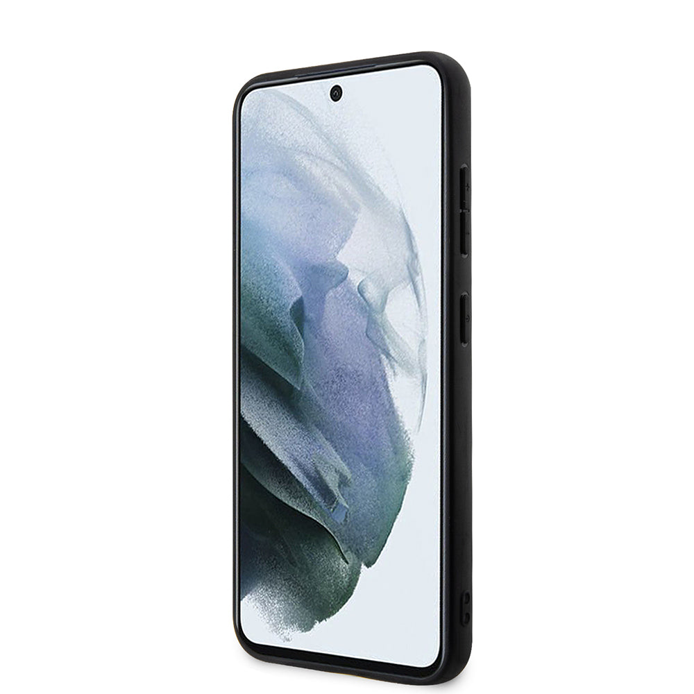 Etui til Samsung Galaxy S23+ S916, Karl Lagerfeld, Saffiano Monogram Metal Logo, Sort