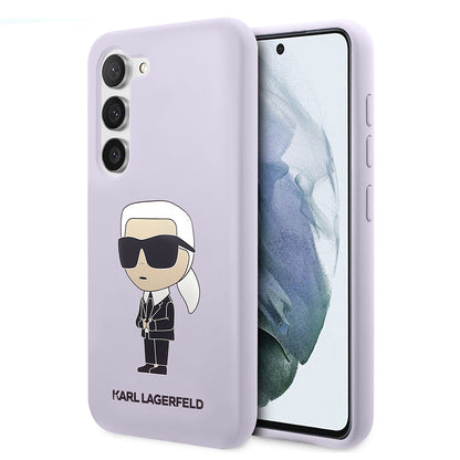 Etui til Samsung Galaxy S23+ S916, Karl Lagerfeld, Silicone Ikonik Karl, Lilla