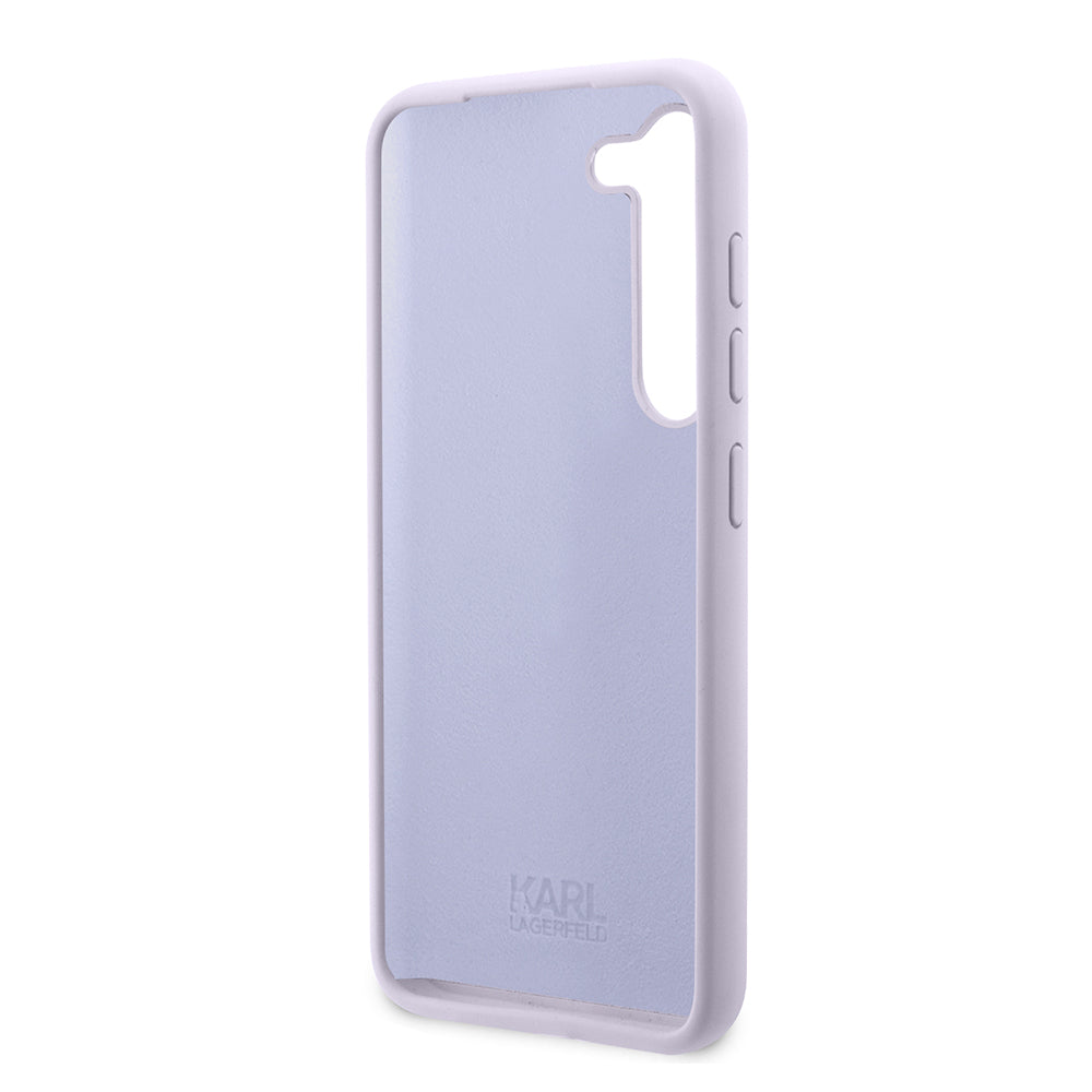 Etui til Samsung Galaxy S23+ S916, Karl Lagerfeld, Silicone Ikonik Karl, Lilla