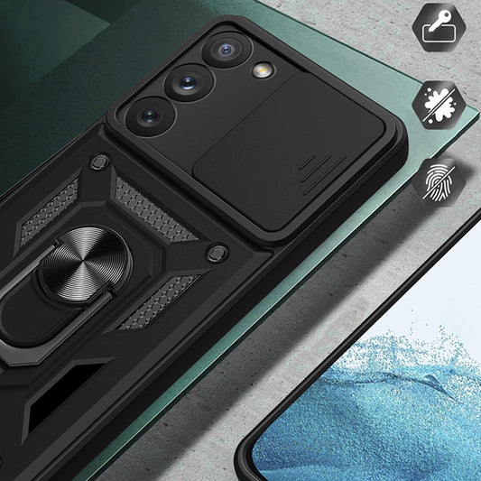 Cover til Samsung Galaxy S23+ S916, Techsuit, CamShield, Grøn