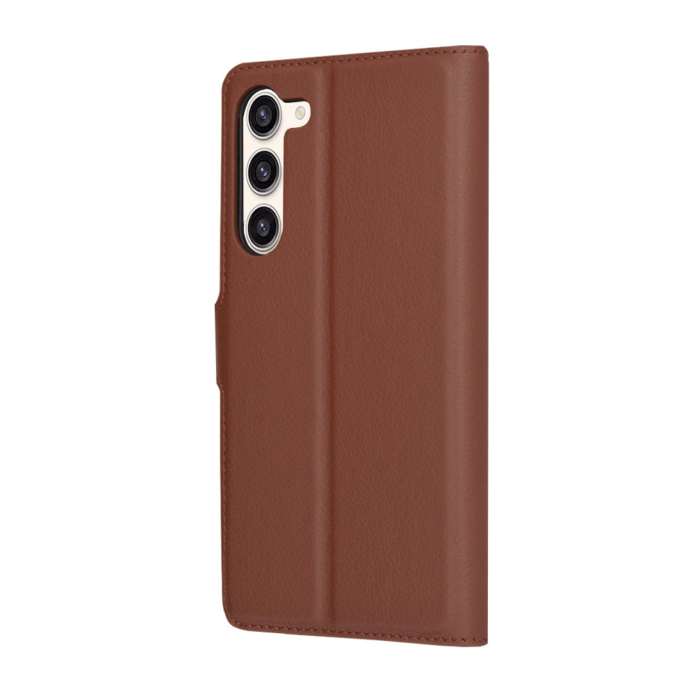 Cover til Samsung Galaxy S23+ S916, Techsuit, Leather Folio, Brun