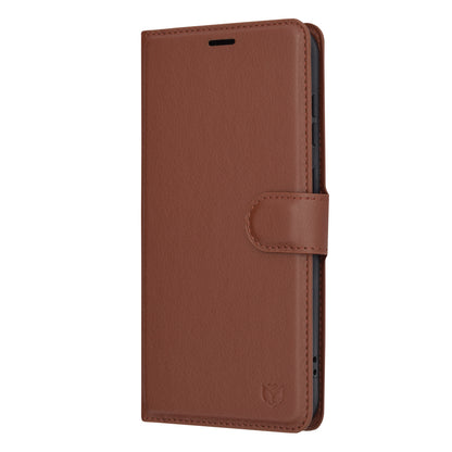 Cover til Samsung Galaxy S23+ S916, Techsuit, Leather Folio, Brun