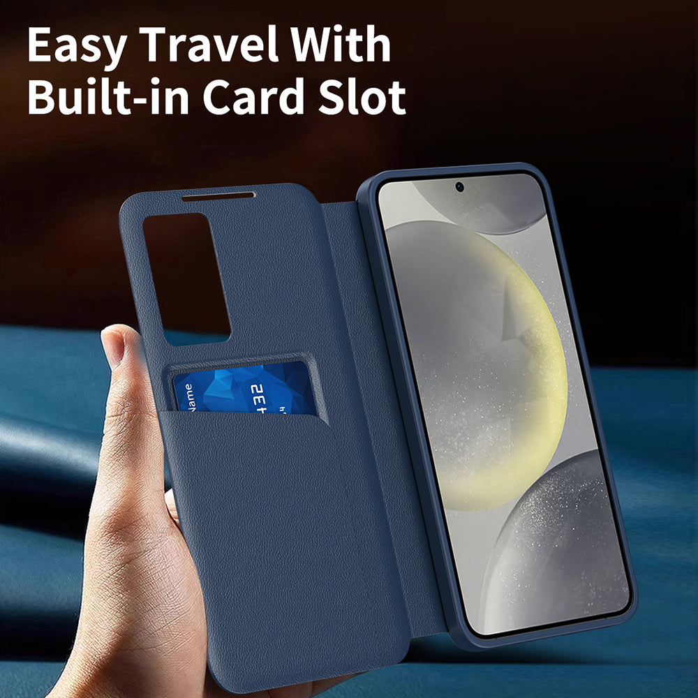 Cover til Samsung Galaxy S23+ S916, Techsuit, SmartView, Blå