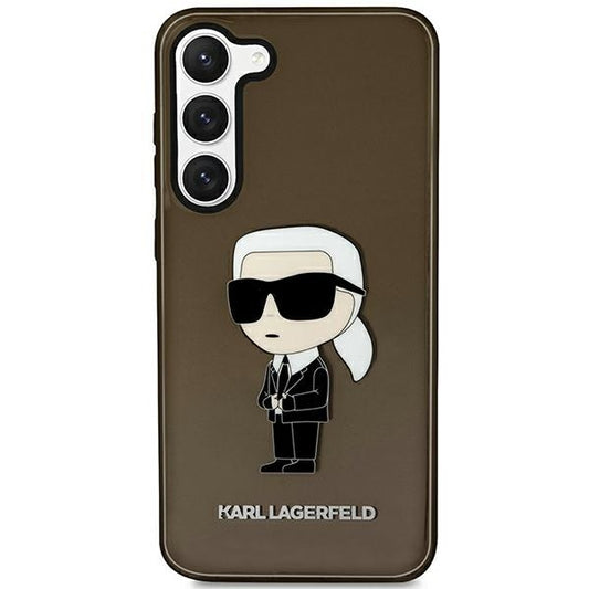 Etui til Samsung Galaxy S23 S911, Karl Lagerfeld, Ikonik Karl, Sort