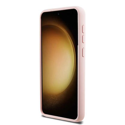 Etui til Samsung Galaxy S23 S911, Karl Lagerfeld, Silicone Choupette Metal, Pink