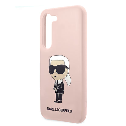Etui til Samsung Galaxy S23 S911, Karl Lagerfeld, Silicone Ikonik Karl, Pink