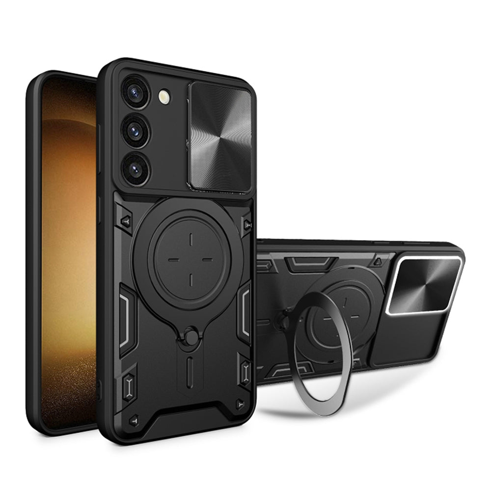 Cover til Samsung Galaxy S23 S911, Techsuit, CamGuard Pro, Sort