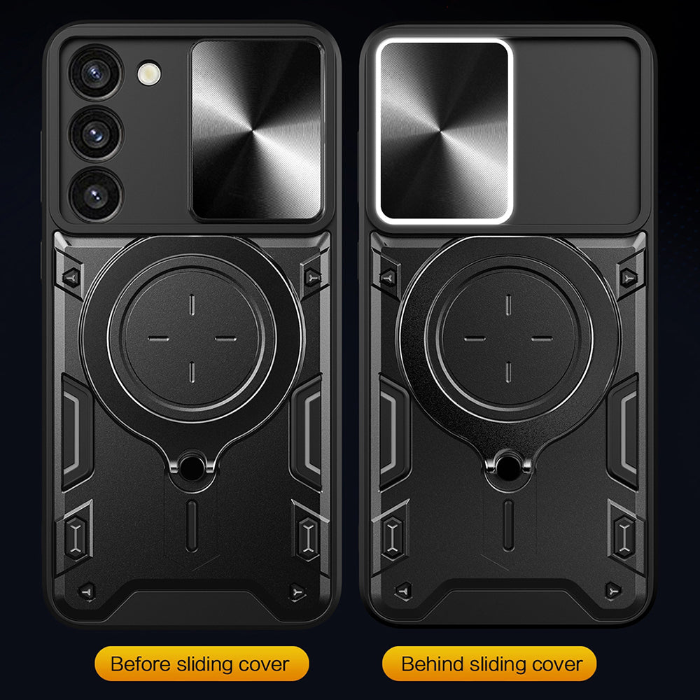 Cover til Samsung Galaxy S23 S911, Techsuit, CamGuard Pro, Sort