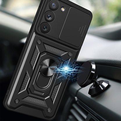 Cover til Samsung Galaxy S23 S911, Techsuit, CamShield, Sort