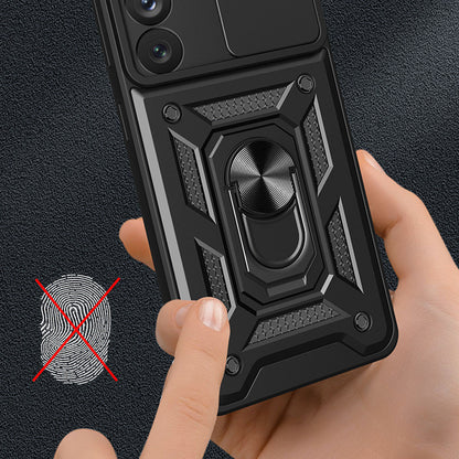 Cover til Samsung Galaxy S23 S911, Techsuit, CamShield, Sort
