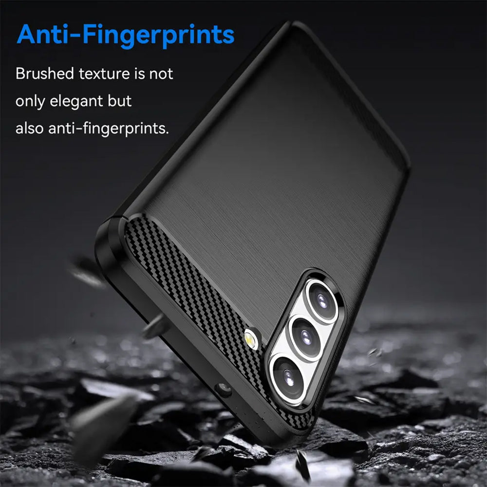 Cover til Samsung Galaxy S23 S911, Techsuit, Carbon, Sort