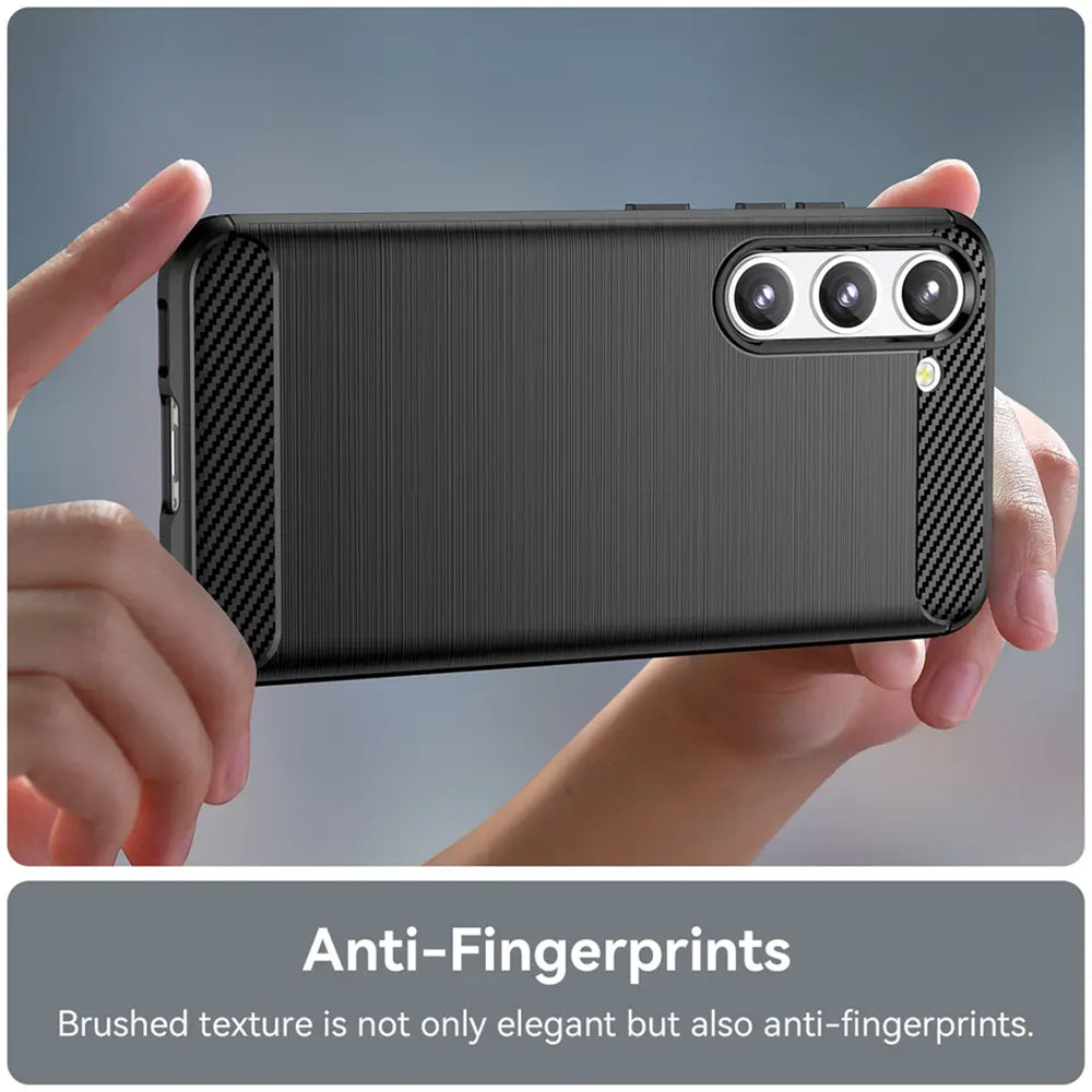 Cover til Samsung Galaxy S23 S911, Techsuit, Carbon, Sort