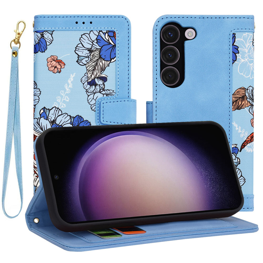 Cover til Samsung Galaxy S23 S911, Techsuit, FlipCraft, Blå