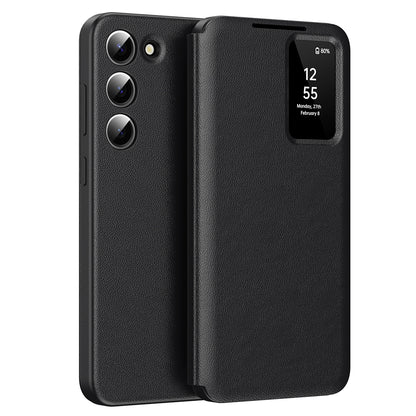 Cover til Samsung Galaxy S23 S911, Techsuit, SmartView, Sort