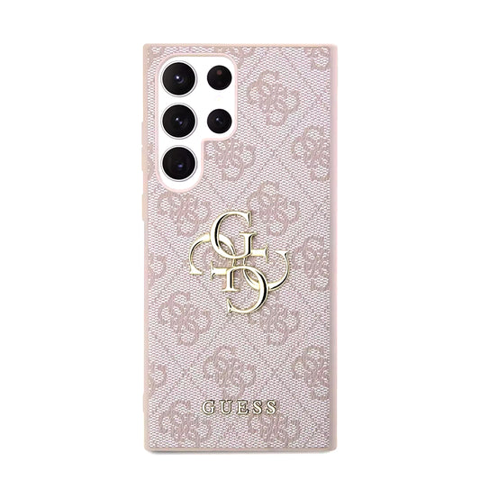 Etui til Samsung Galaxy S23 Ultra S918, Guess, 4G Big Logo, Pink