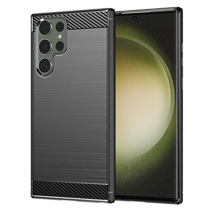 Cover til Samsung Galaxy S23 Ultra S918, Techsuit, Carbon, Sort