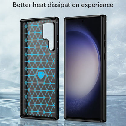Cover til Samsung Galaxy S23 Ultra S918, Techsuit, Carbon, Sort
