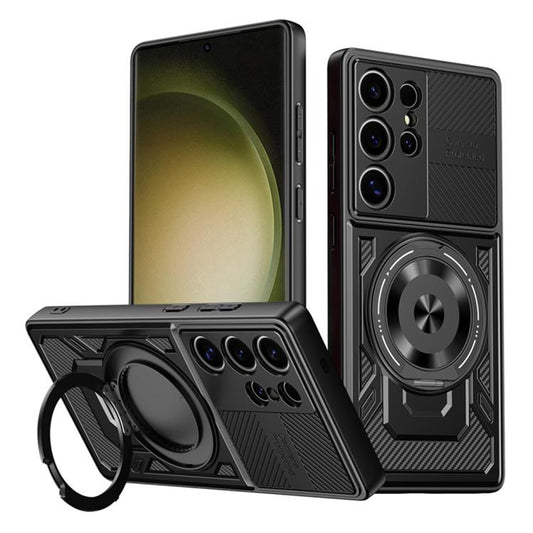 Cover til Samsung Galaxy S23 Ultra S918, Techsuit, RuggedCam, Sort