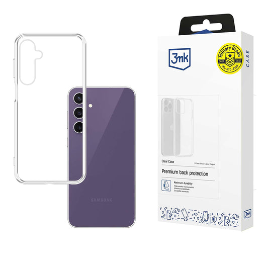 Cover til Samsung Galaxy S24 FE S721, 3MK, Klar, Transparent