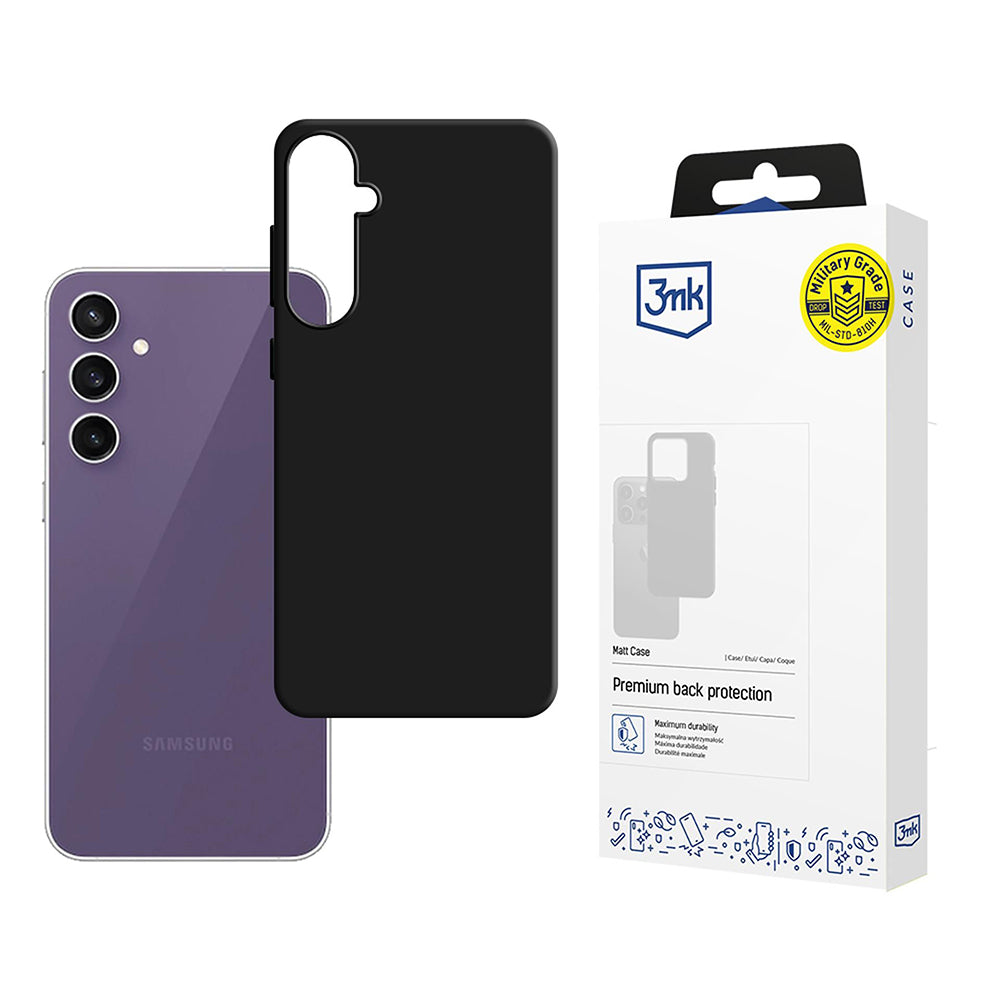 Cover til Samsung Galaxy S24 FE S721, 3MK, Mat Sort