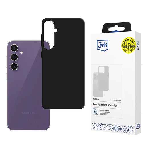 Cover til Samsung Galaxy S24 FE S721, 3MK, Mat Sort