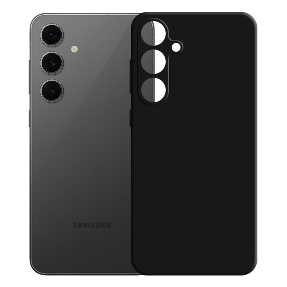 Cover til Samsung Galaxy S24 FE S721, 3MK, Silikone, Sort