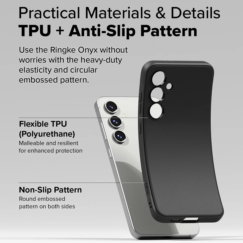 Cover til Samsung Galaxy S24 FE S721, Ringke, Onyx, Sort