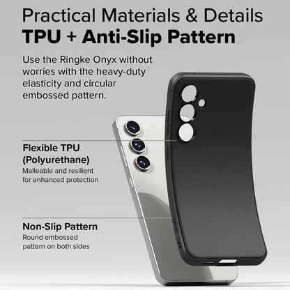 Cover til Samsung Galaxy S24 FE S721, Ringke, Onyx, Sort