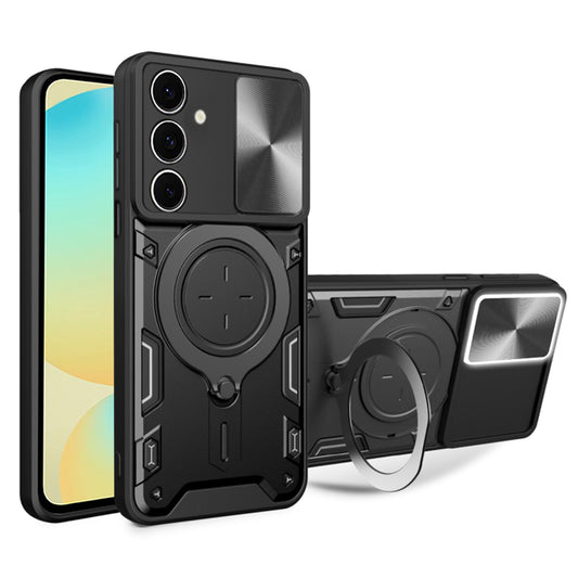 Cover til Samsung Galaxy S24 FE S721, Techsuit, CamGuard Pro, Sort