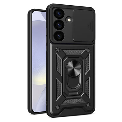 Cover til Samsung Galaxy S24 FE S721, Techsuit, CamShield, Sort
