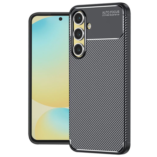 Cover til Samsung Galaxy S24 FE S721, Techsuit, CarbonFiber, Sort