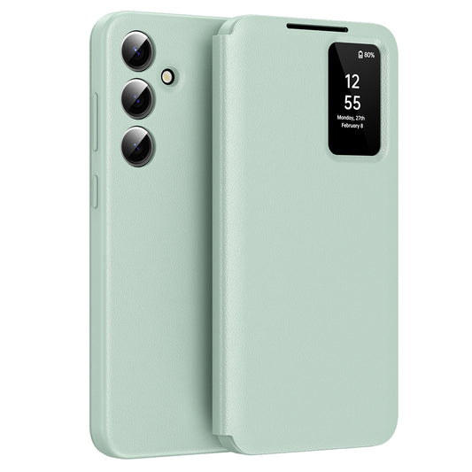 Cover til Samsung Galaxy S24 FE S721, Techsuit, SmartView, Grøn