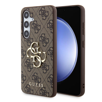 Etui til Samsung Galaxy S24+ S926, Guess, 4G Big Logo, Brun