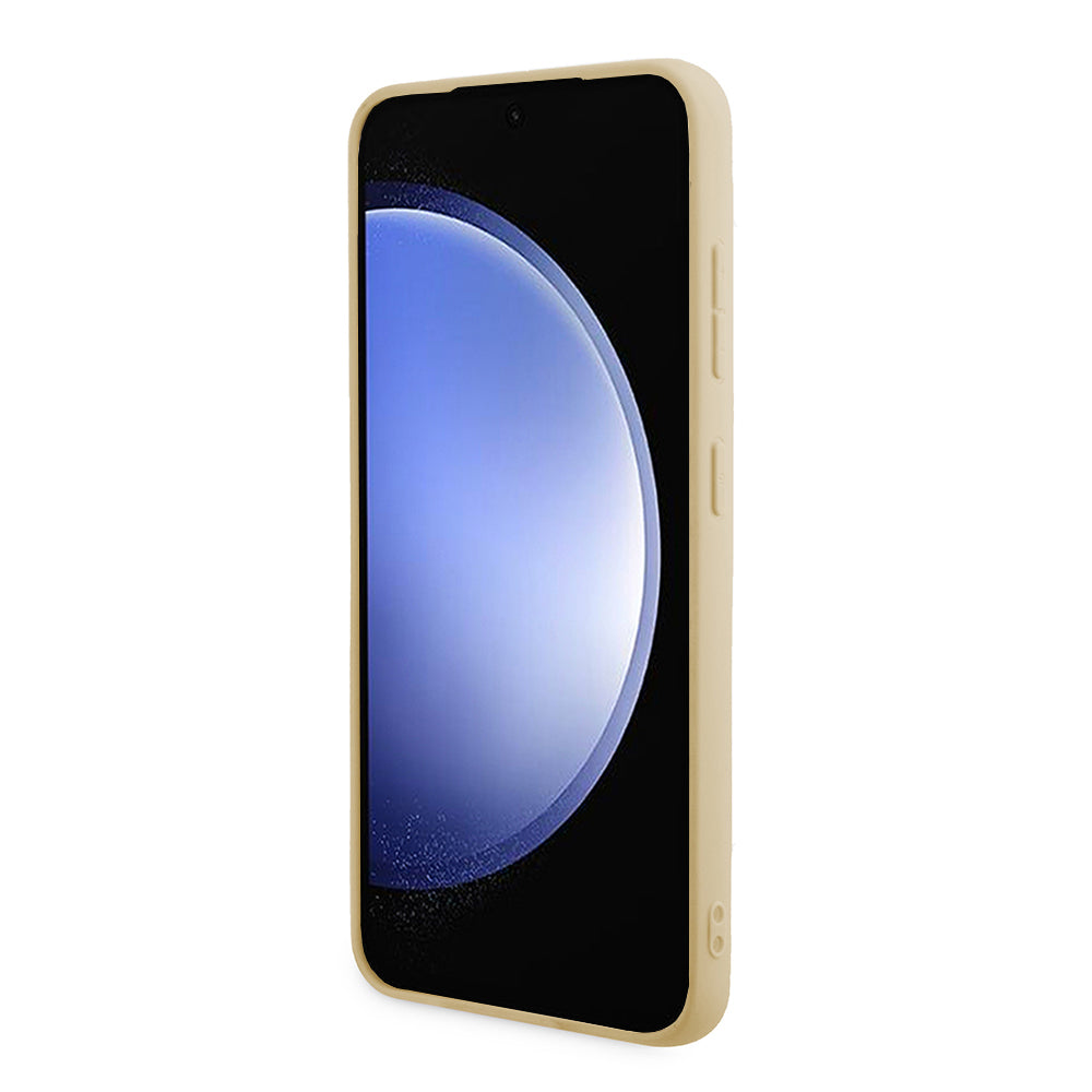 Etui til Samsung Galaxy S24+ S926, Guess, Glitter Script, Gylden